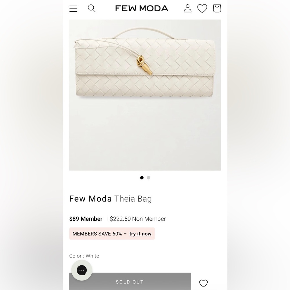 *NEW* Few Moda Theia Bag in White (Sold Out Online) - Picture 5 of 5